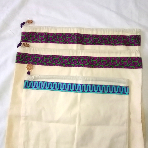 Tory Burch Drawstring DUST BAGS for Shoes & Handbags Logo Charm(3) - Picture 7 of 16